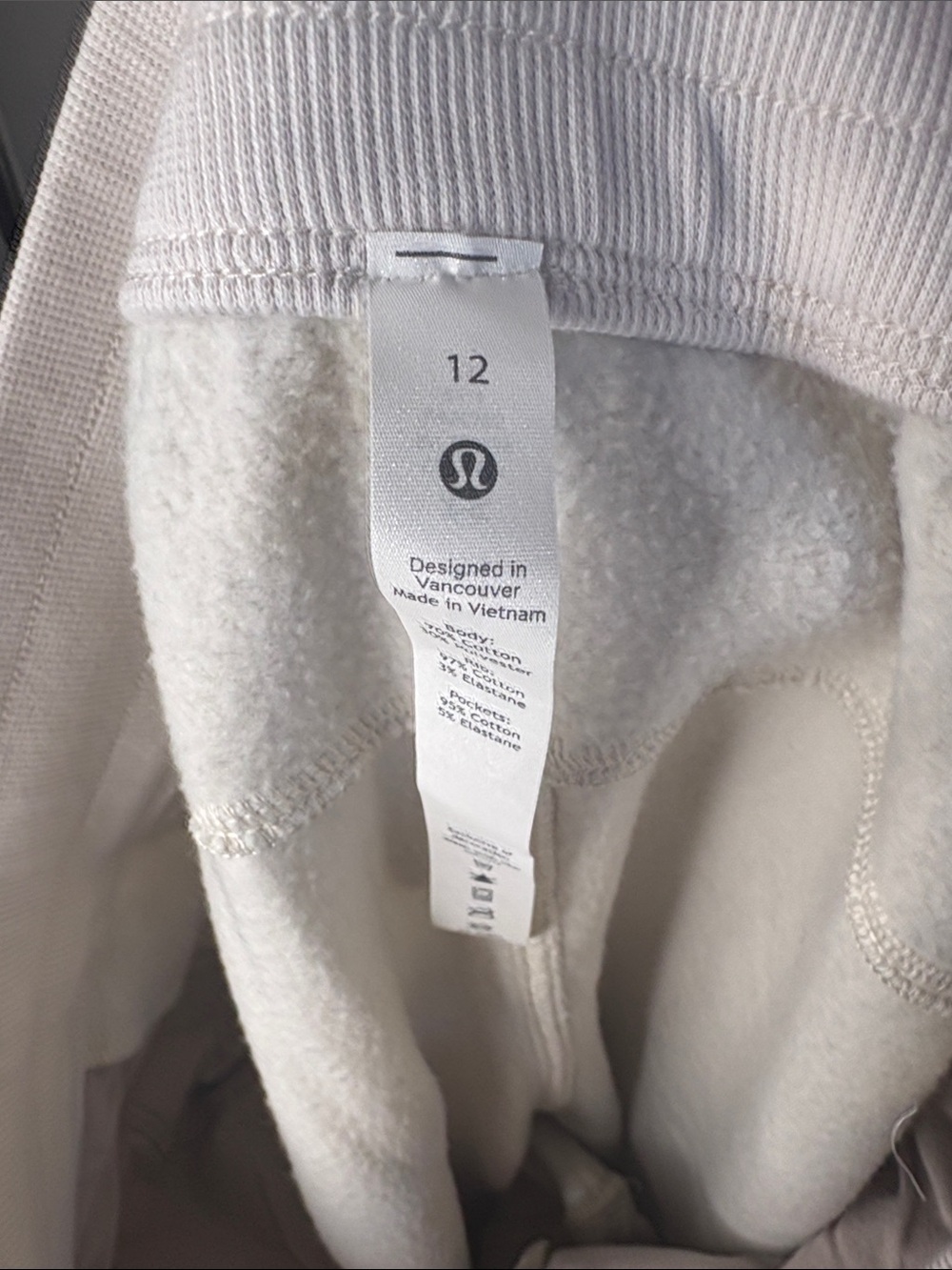 lululemon athletica White Men's Sweatpants with Drawstring Waist - Picture 2 of 6